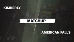Matchup: Kimberly vs. American Falls  2016