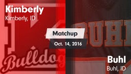 Matchup: Kimberly vs. Buhl  2016