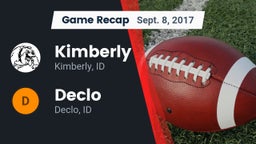 Recap: Kimberly  vs. Declo  2017
