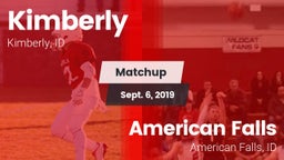 Matchup: Kimberly vs. American Falls  2019