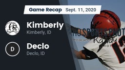 Recap: Kimberly  vs. Declo  2020