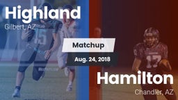 Matchup: Highland vs. Hamilton  2018