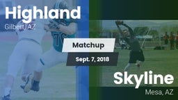 Matchup: Highland vs. Skyline  2018