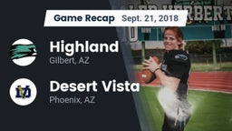 Recap: Highland  vs. Desert Vista  2018