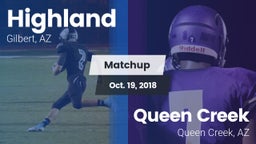 Matchup: Highland vs. Queen Creek  2018