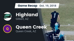 Recap: Highland  vs. Queen Creek  2018