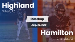 Matchup: Highland vs. Hamilton  2019