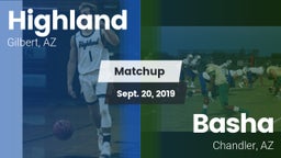 Matchup: Highland vs. Basha  2019