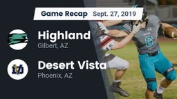 Recap: Highland  vs. Desert Vista  2019
