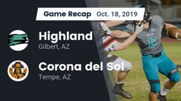 Recap: Highland  vs. Corona del Sol  2019