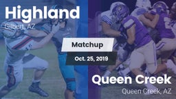 Matchup: Highland vs. Queen Creek  2019