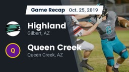 Recap: Highland  vs. Queen Creek  2019