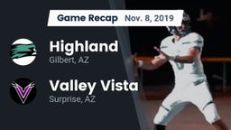 Recap: Highland  vs. Valley Vista  2019