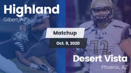 Matchup: Highland vs. Desert Vista  2020
