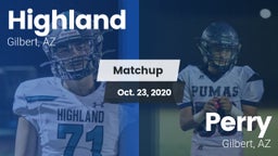 Matchup: Highland vs. Perry  2020