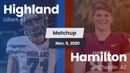 Matchup: Highland vs. Hamilton  2020