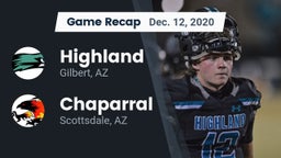 Recap: Highland  vs. Chaparral  2020