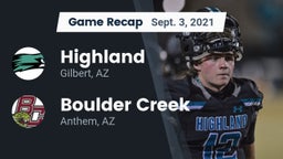 Recap: Highland  vs. Boulder Creek  2021