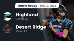 Recap: Highland  vs. Desert Ridge  2022