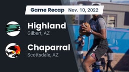 Recap: Highland  vs. Chaparral  2022