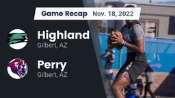 Recap: Highland  vs. Perry  2022