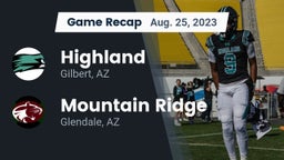 Recap: Highland  vs. Mountain Ridge  2023