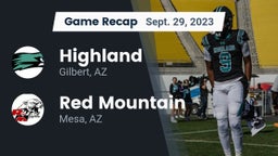 Recap: Highland  vs. Red Mountain  2023