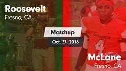 Matchup: Roosevelt vs. McLane  2016