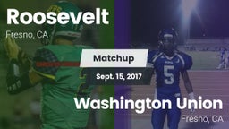 Matchup: Roosevelt vs. Washington Union  2017