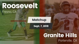 Matchup: Roosevelt vs. Granite Hills  2018