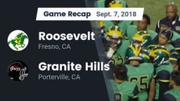 Recap: Roosevelt  vs. Granite Hills  2018