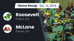 Recap: Roosevelt  vs. McLane  2018