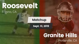 Matchup: Roosevelt vs. Granite Hills  2019