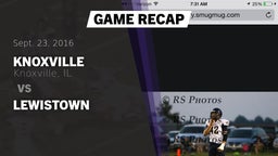 Recap: Knoxville  vs. Lewistown 2016