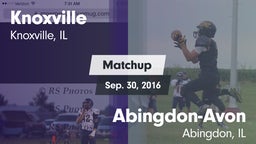 Matchup: Knoxville vs. Abingdon-Avon  2016