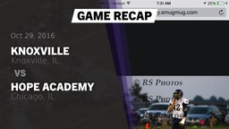 Recap: Knoxville  vs. Hope Academy  2016