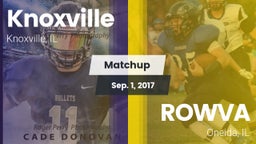 Matchup: Knoxville vs. ROWVA  2017