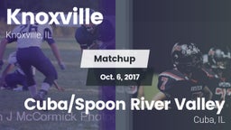 Matchup: Knoxville vs. Cuba/Spoon River Valley  2017