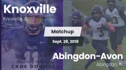 Matchup: Knoxville vs. Abingdon-Avon  2018