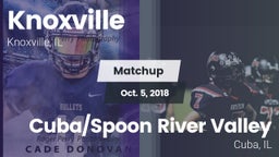 Matchup: Knoxville vs. Cuba/Spoon River Valley  2018