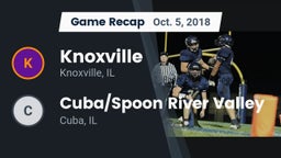Recap: Knoxville  vs. Cuba/Spoon River Valley  2018
