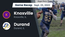 Recap: Knoxville  vs. Durand  2022