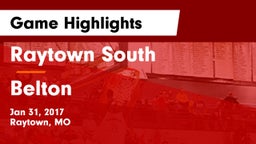 Raytown South  vs Belton  Game Highlights - Jan 31, 2017
