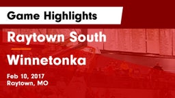 Raytown South  vs Winnetonka  Game Highlights - Feb 10, 2017