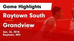 Raytown South  vs Grandview  Game Highlights - Jan. 26, 2018