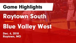Raytown South  vs Blue Valley West  Game Highlights - Dec. 6, 2018