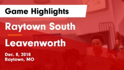Raytown South  vs Leavenworth  Game Highlights - Dec. 8, 2018