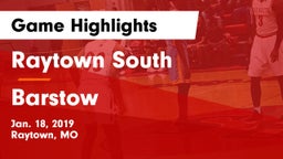 Raytown South  vs Barstow  Game Highlights - Jan. 18, 2019