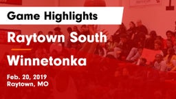 Raytown South  vs Winnetonka Game Highlights - Feb. 20, 2019