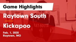 Raytown South  vs Kickapoo  Game Highlights - Feb. 1, 2020